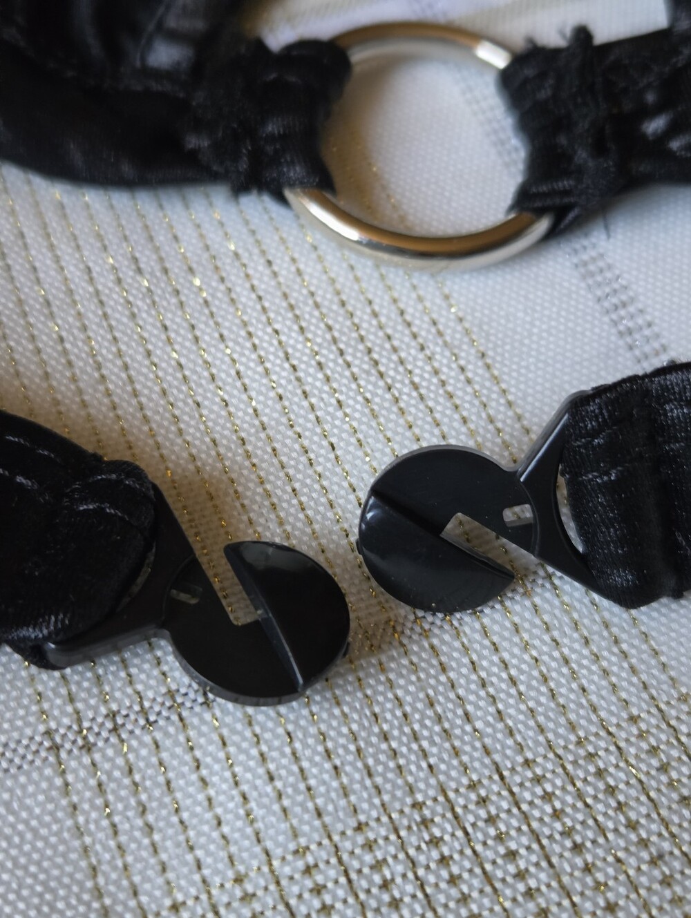 Lust Black Studded Ring-Accent Bikini Set - Picture 5 of 11